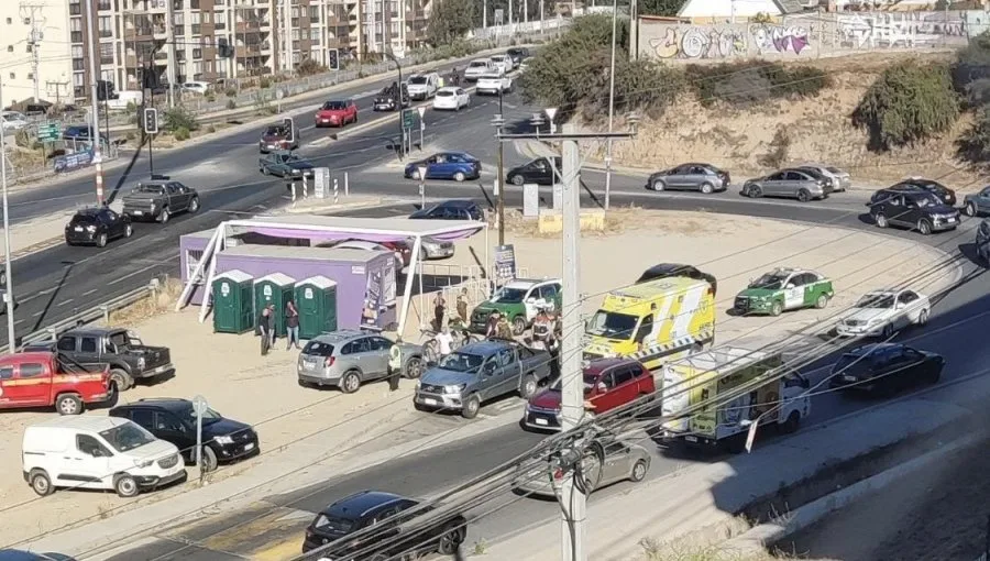 Herido de bala en asalto a punto de pago de permisos de circulación en Quilpué.