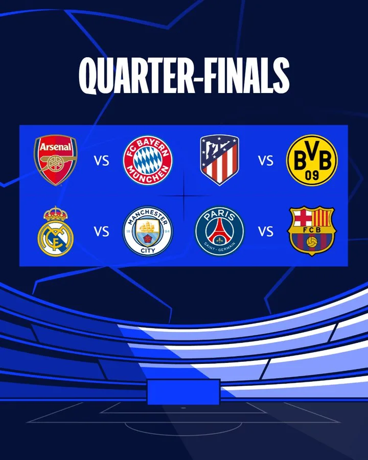 Sorteo de Cuartos de la Champions League: Partidos destacados y una final anticipada PSG-Barcelona.