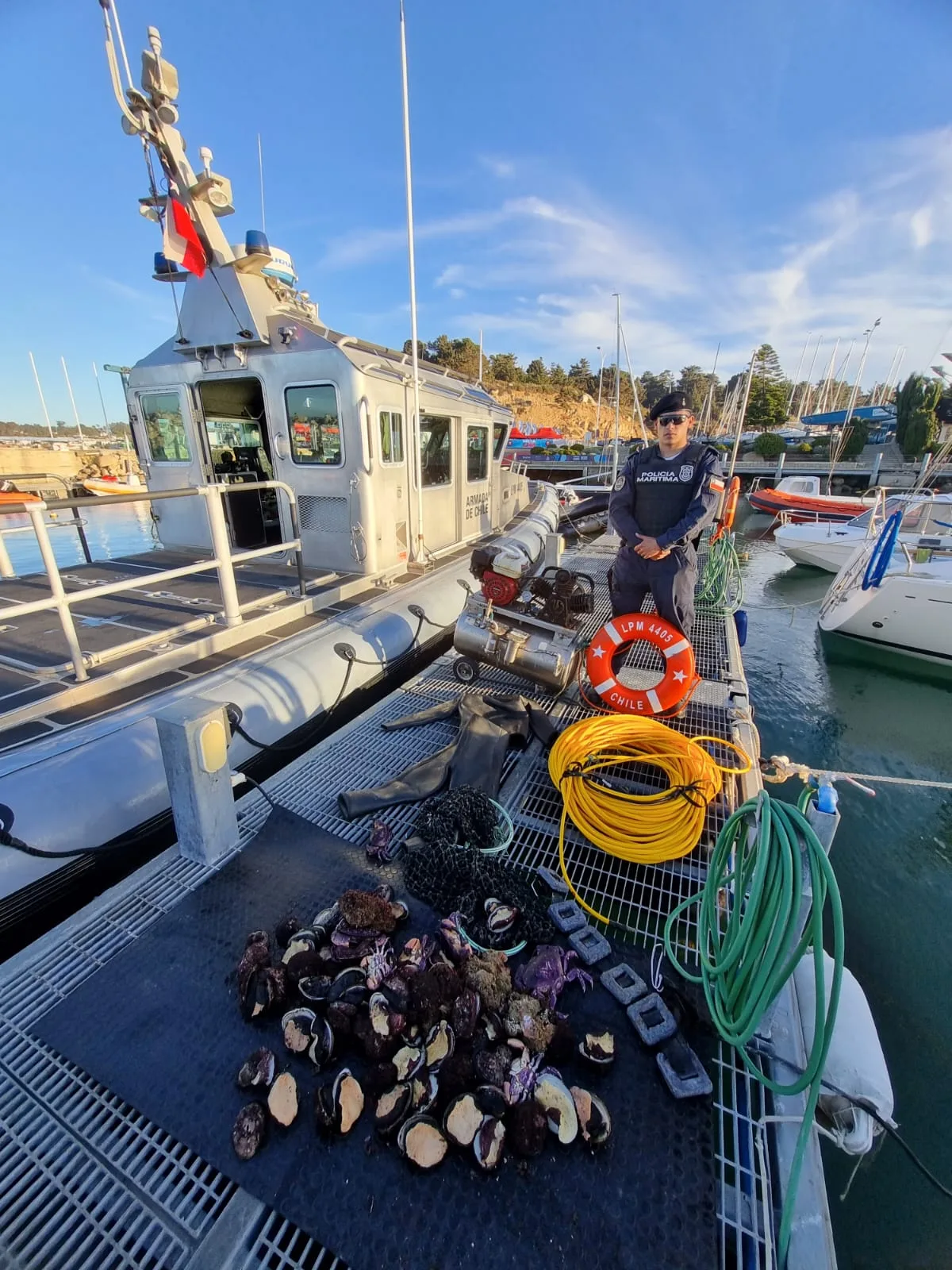Sernapesca y la Armada detectan extracción ilegal de recursos en Áreas de Manejo
