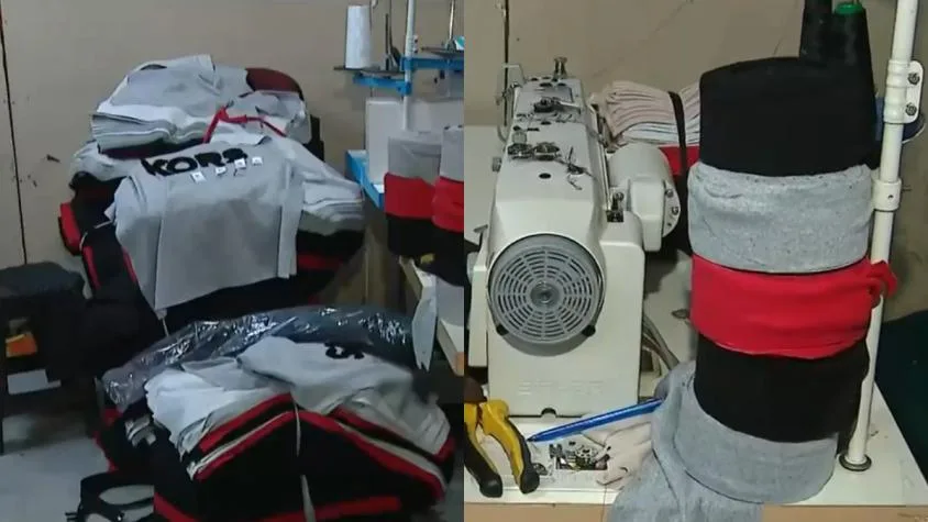Descubren fábrica clandestina de productos falsificados en el campamento Nuevo Amanecer de Cerrillos