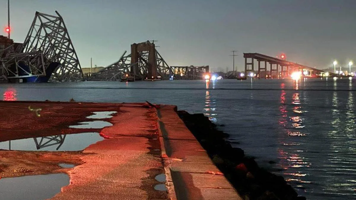 Barco que impactó puente en Baltimore transportaba sustancias químicas peligrosas