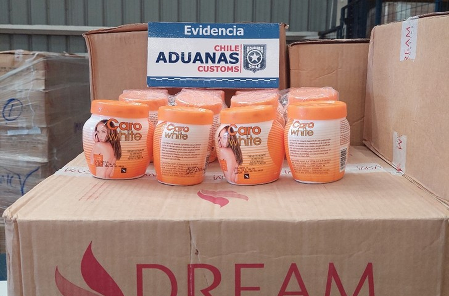 Aduana de Valparaíso incauta 9.200 cremas aclaradoras de piel con compuesto prohibido
