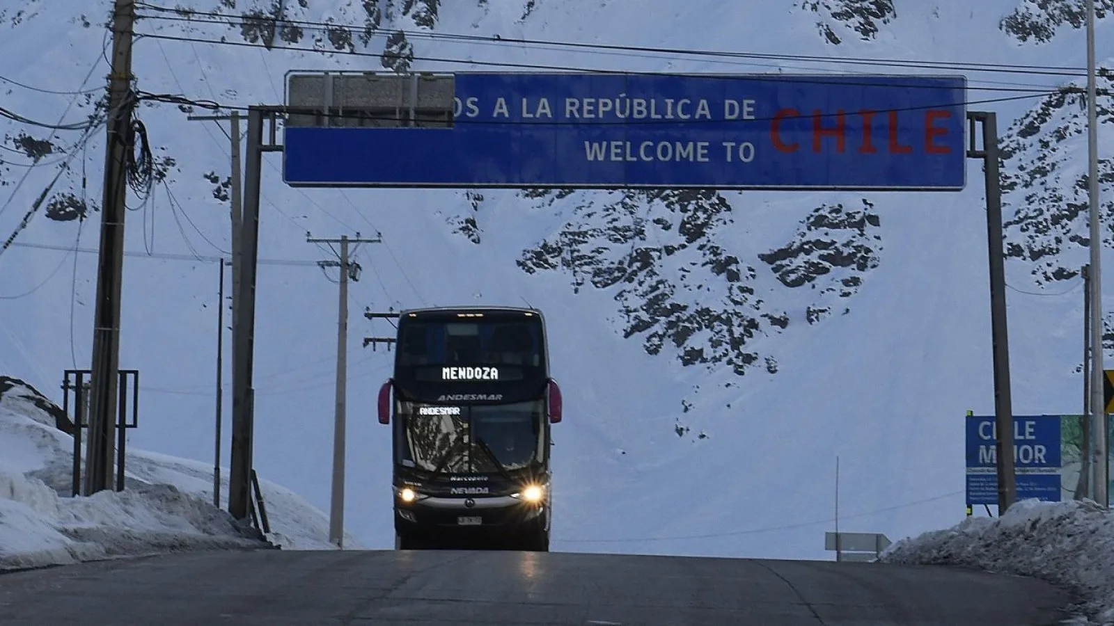 Cierre preventivo del paso Los Libertadores debido al ingreso de mal tiempo