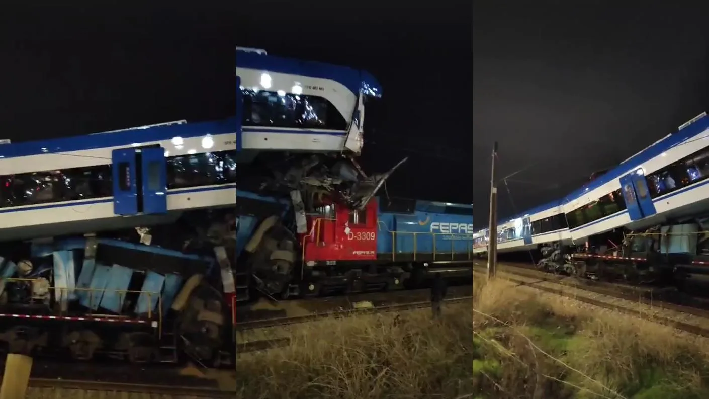 Fatal Accidente de Trenes en San Bernardo Deja Dos Muertos y Varios Heridos