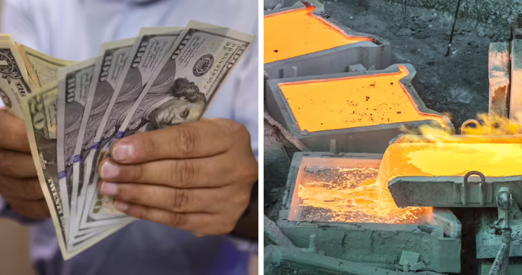 El dólar supera los $950 al inicio de la semana mientras el cobre enfrenta caídas significativas