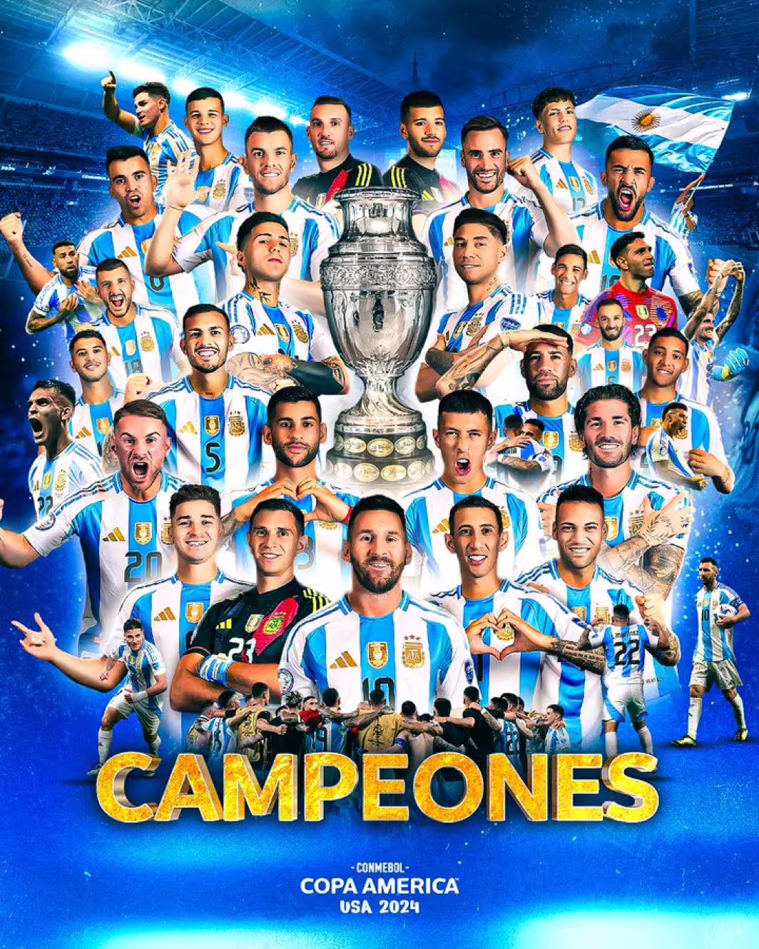 Argentina gana Copa América en tiempo extra tras vencer a Colombia en una final marcada por incidentes