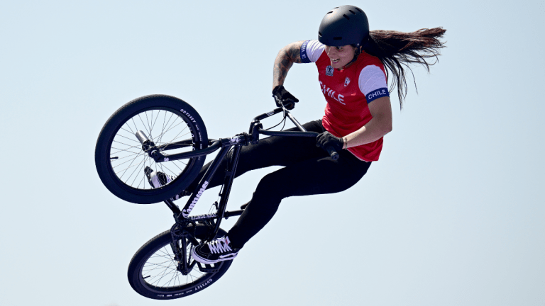 La chilena Macarena Pérez brilla en la final de BMX Freestyle en los Juegos Olímpicos de París 2024.