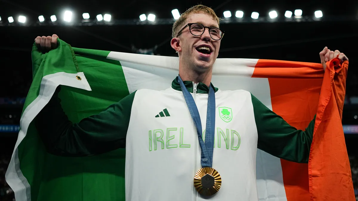 Hospitalizado Daniel Wiffen, campeón olímpico en París, por un virus tras nadar en el Sena