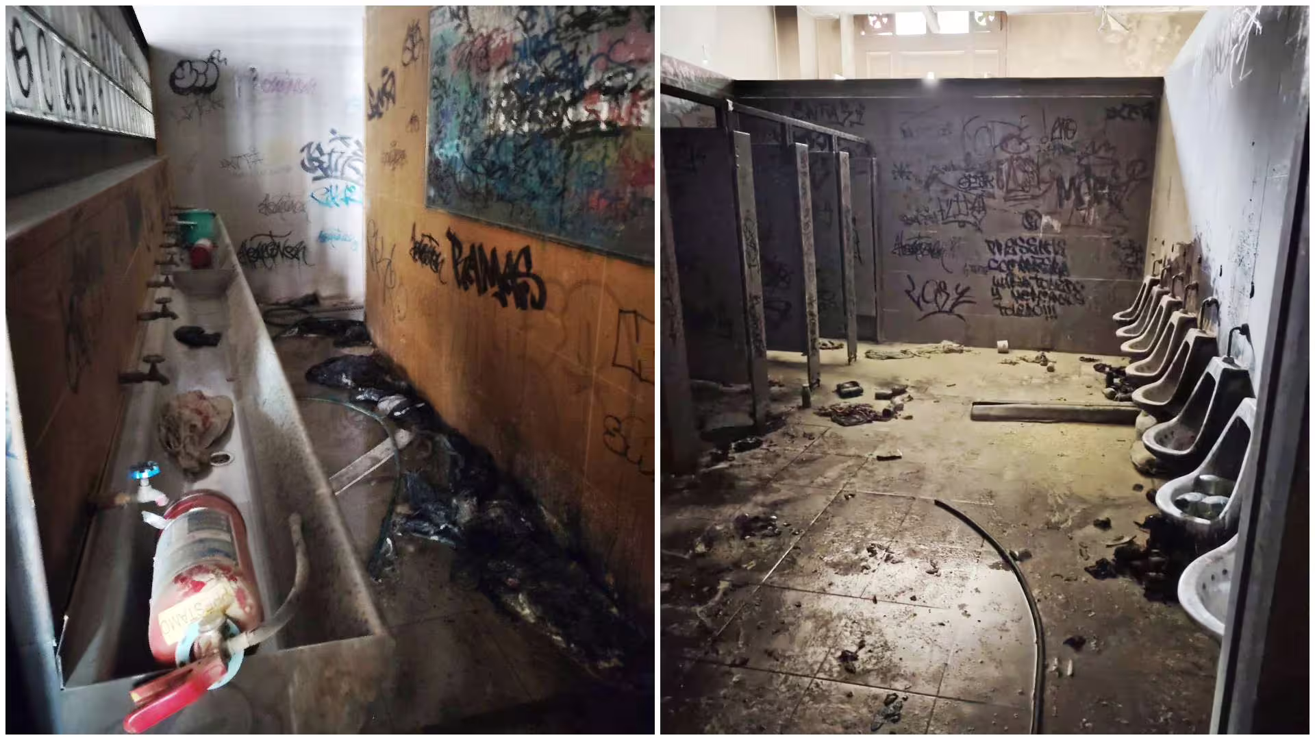 Incendio en el INBA deja 35 estudiantes con quemaduras, 4 en riesgo vital