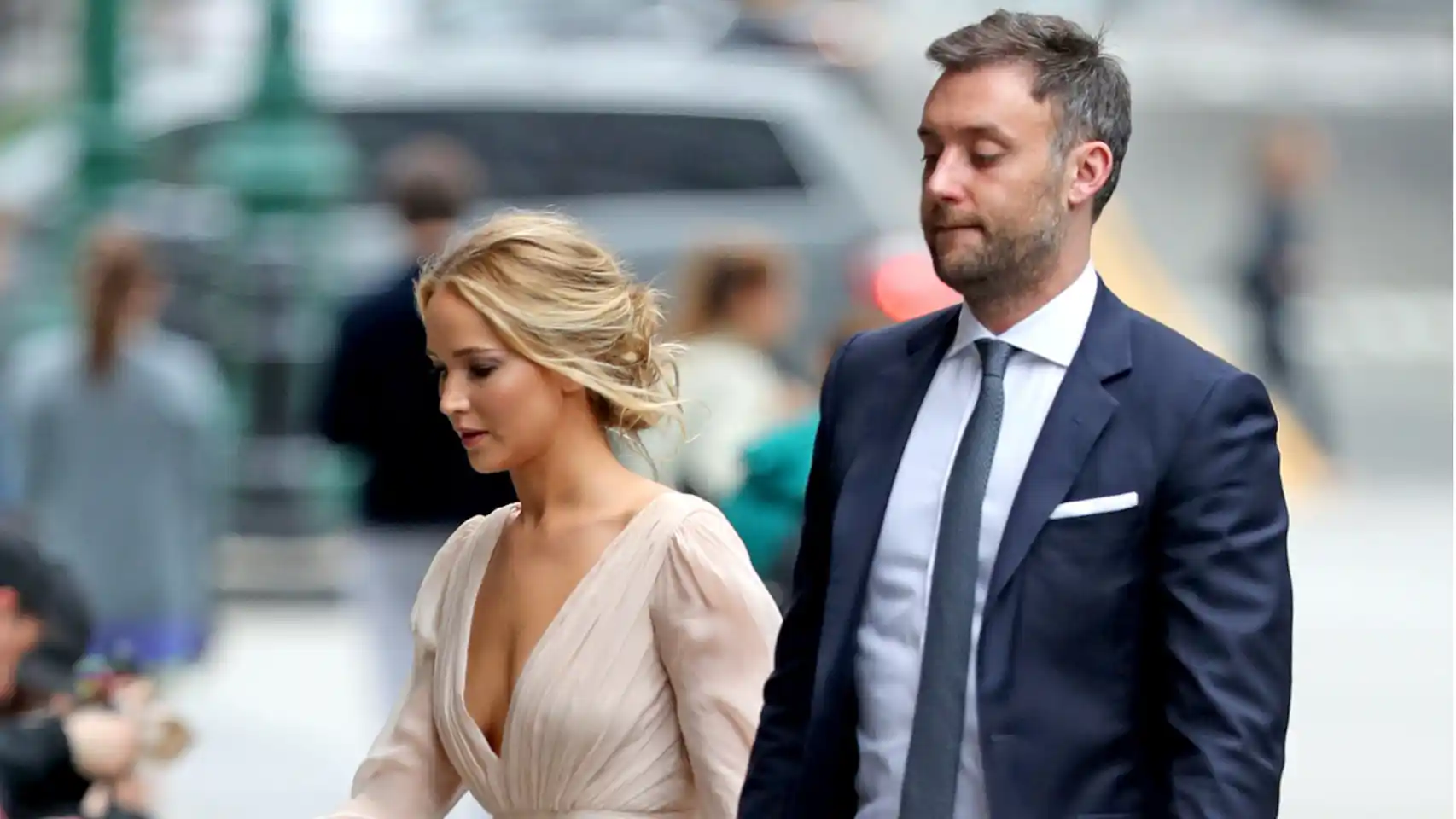 Jennifer Lawrence y su esposo Cooke Maroney esperan su segundo hijo