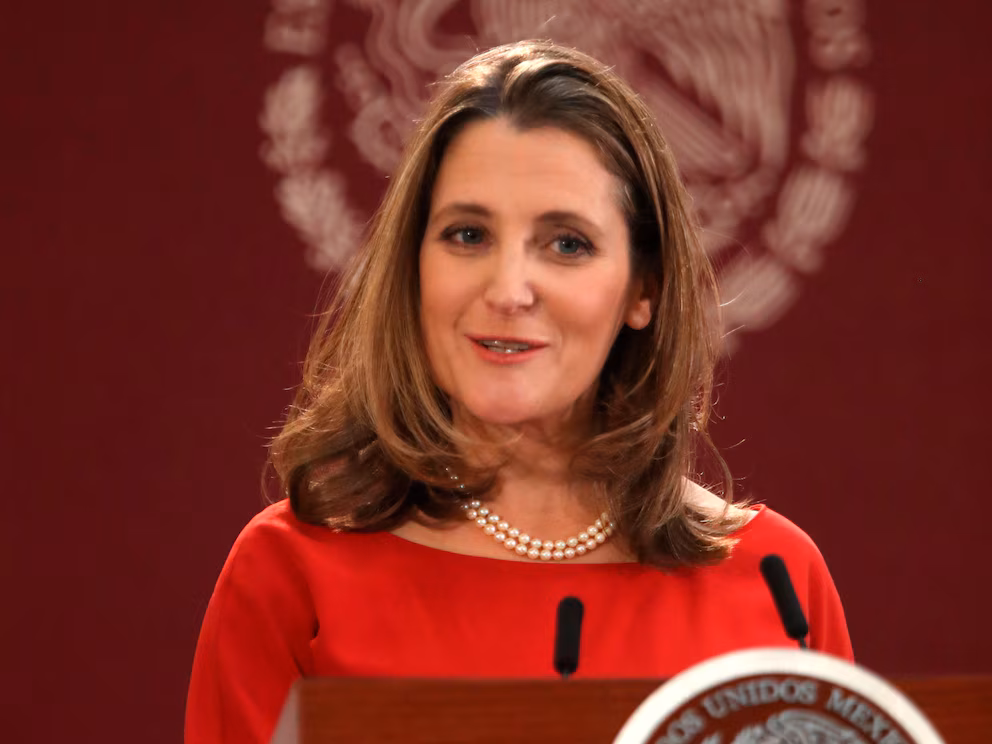 Freeland renuncia como ministra de Finanzas y agudiza la crisis en el gobierno de Trudeau