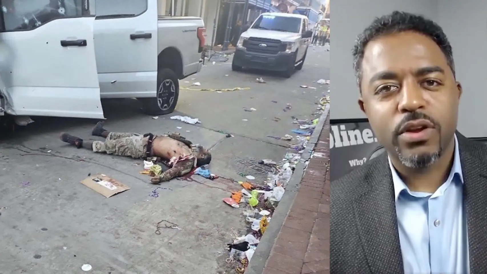 Identifican al atacante del atropello masivo en Nueva Orleans: FBI encuentra bandera de ISIS en el vehículo