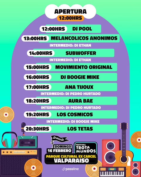 Festival Trotamundos Itinerante en Valparaíso con una cartelera imperdible