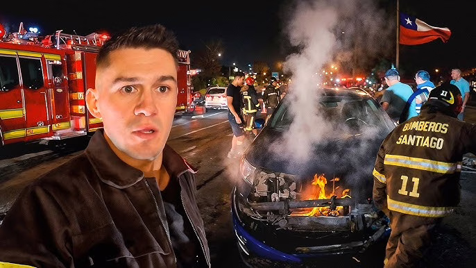 Youtuber internacional vivió una intensa jornada como bombero en Chile y quedó impactado: “Son verdaderos héroes”
