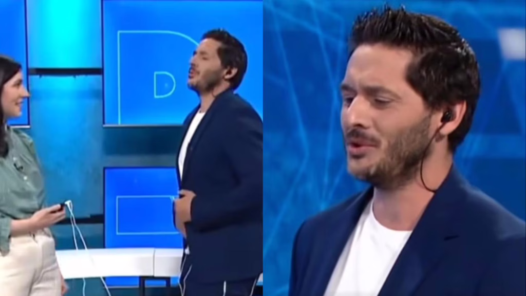 Periodista prueba simulador de dolor menstrual en vivo y colapsa ante la intensidad: “Estoy a punto de desmayarme”