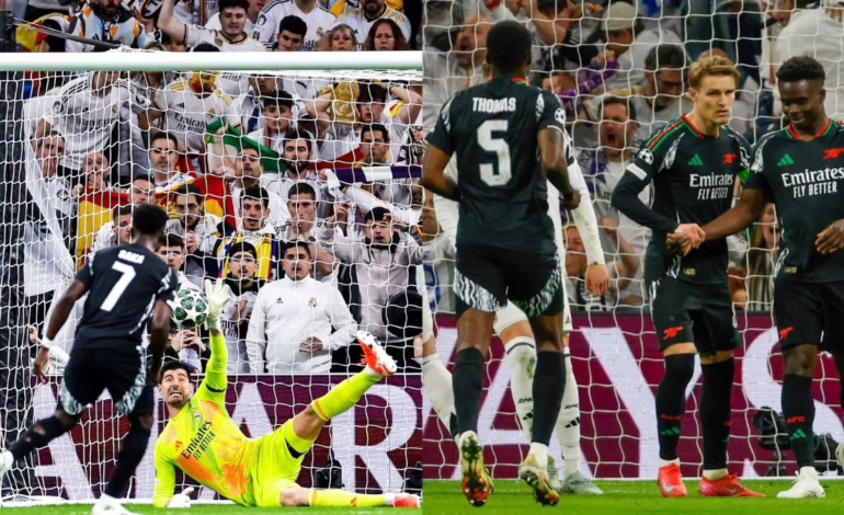 Arsenal elimina al Real Madrid en el Bernabéu y deja a la Champions sin su máximo campeón