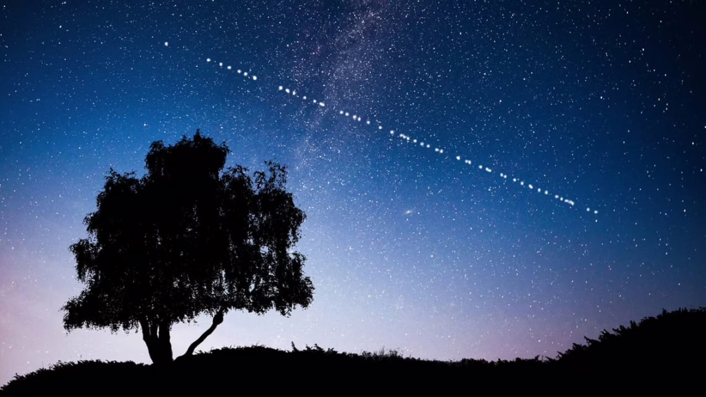 Así podrás ver el “tren de satélites” de Starlink esta semana desde distintas regiones de Chile