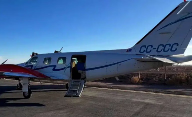 Encuentran avioneta ambulancia extraviada en Curacaví con seis personas a bordo