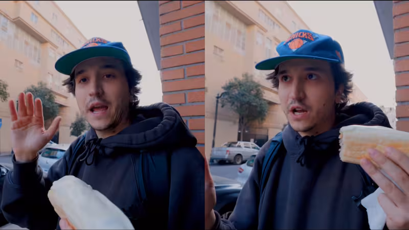 Youtuber español Pau Clavero visita Santiago: sorprendido por el comercio callejero y advertencias de robo, pero encantado con la ciudad