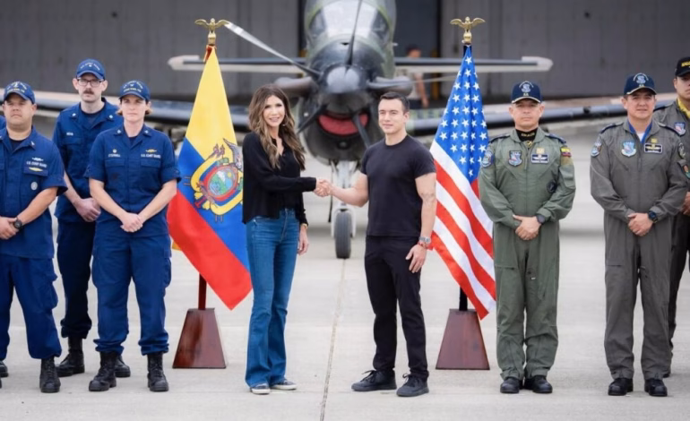Fuerza Aérea de Estados Unidos realiza una operación temporal en Ecuador en coordinación con militares locales