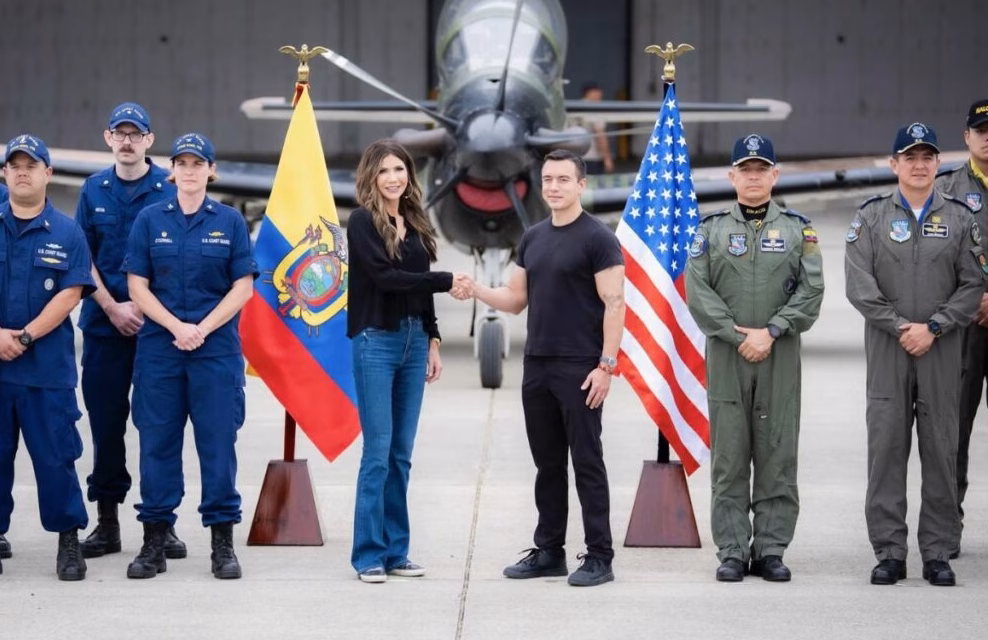 Fuerza Aérea de Estados Unidos realiza una operación temporal en Ecuador en coordinación con militares locales