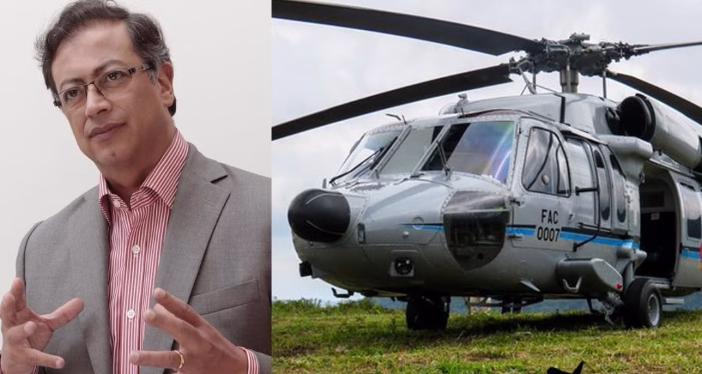 Petro afirma que frustró un presunto atentado contra su helicóptero y denuncia nuevas amenazas