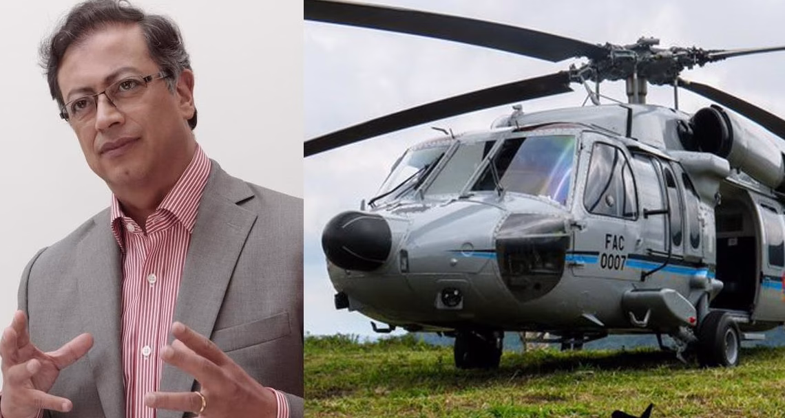 Petro afirma que frustró un presunto atentado contra su helicóptero y denuncia nuevas amenazas