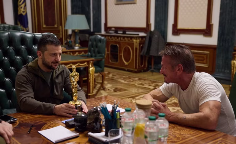 Sean Penn ganó el Oscar 2026, pero no fue a recibirlo: estaba reunido con Zelenski en Ucrania
