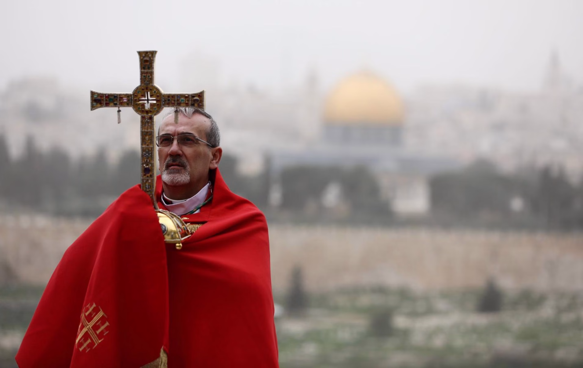 Netanyahu justifica bloqueo policial a líder católico en Jerusalén en plena celebración del Domingo de Ramos