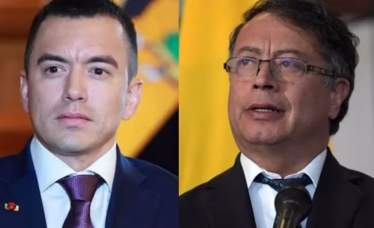 Crisis entre Ecuador y Colombia escala tras acusaciones cruzadas entre Noboa y Petro
